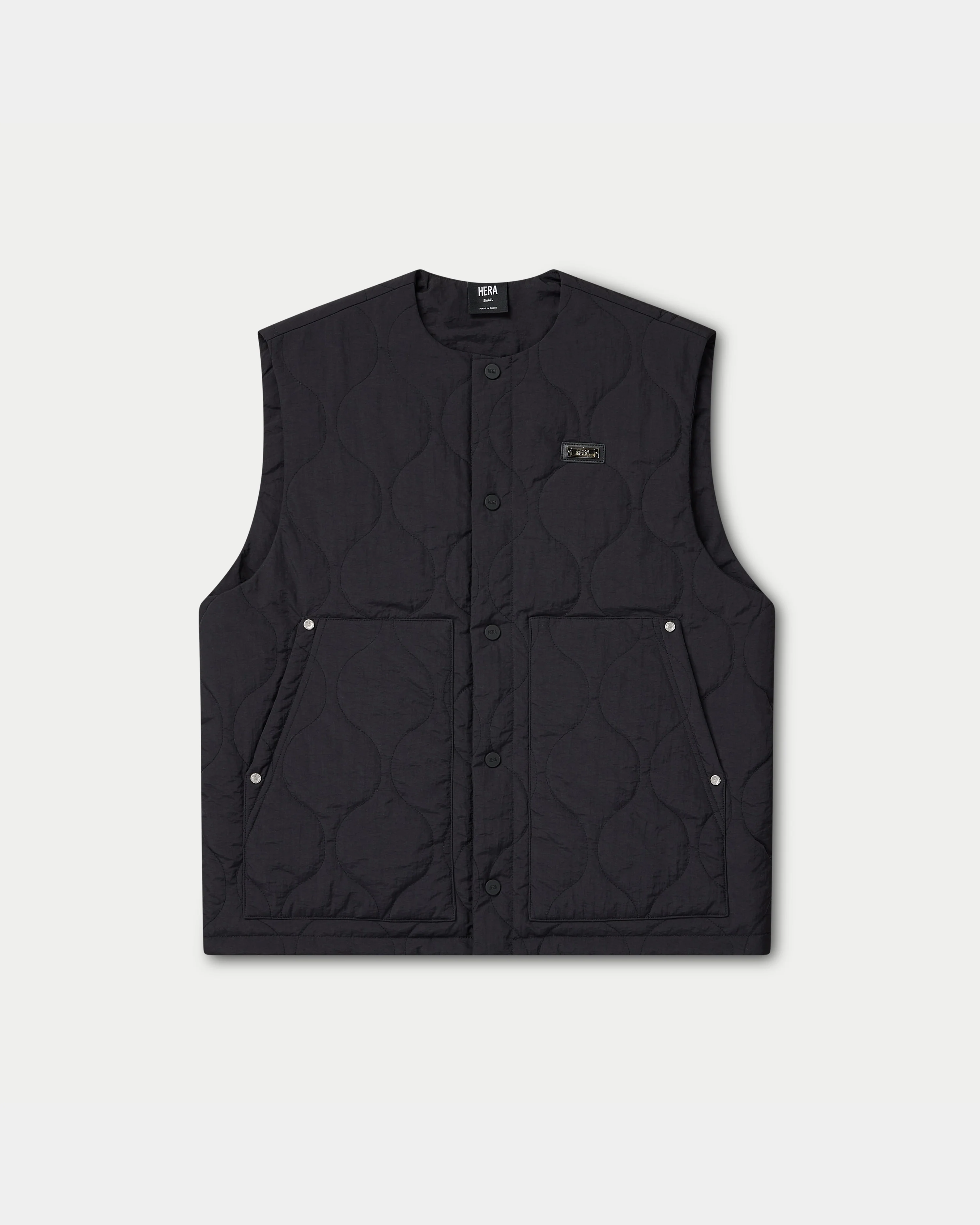 Mens Quilted Utility Gilet - Image 8