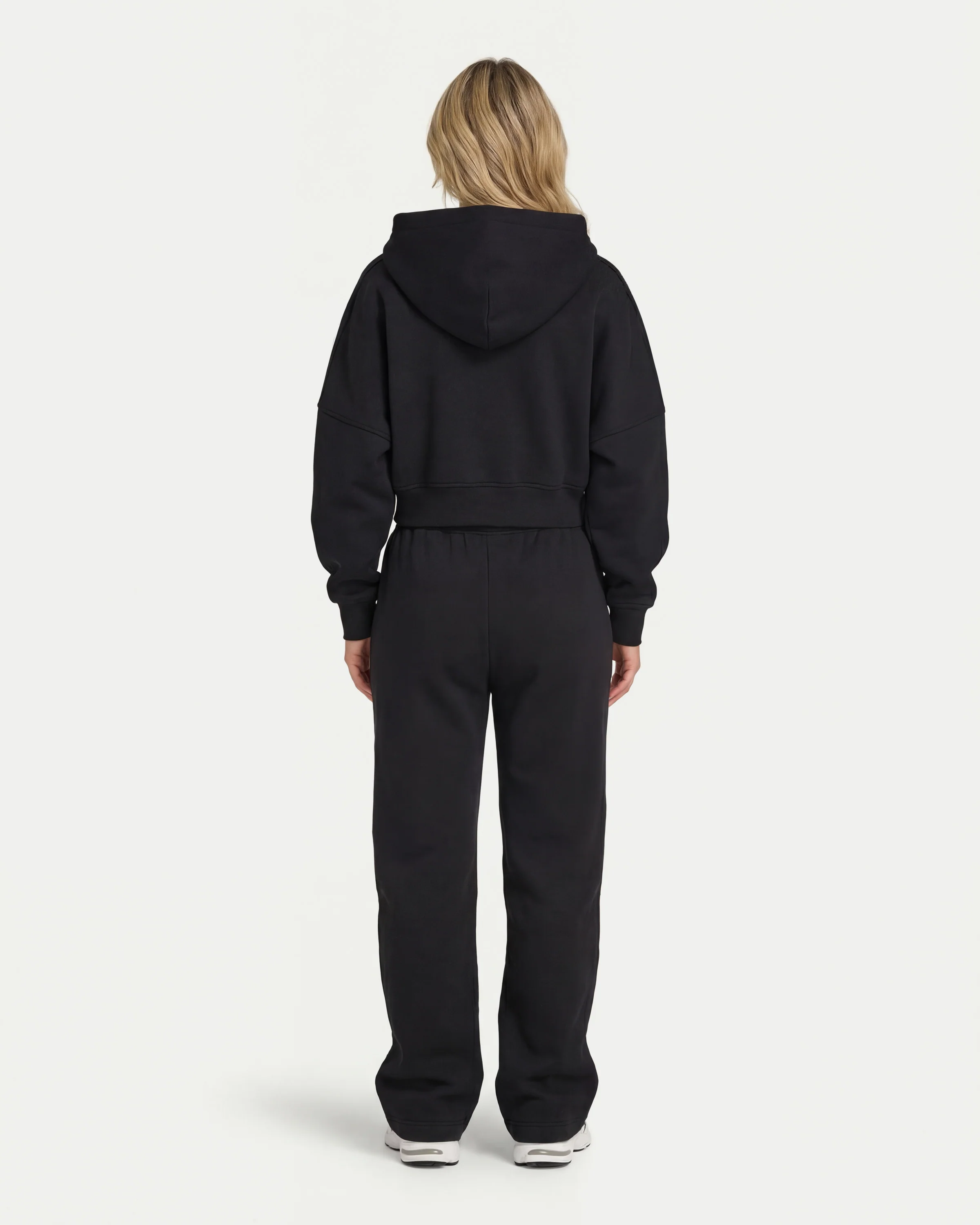 Womens 365 Cropped Zip Hoodie - Image 4