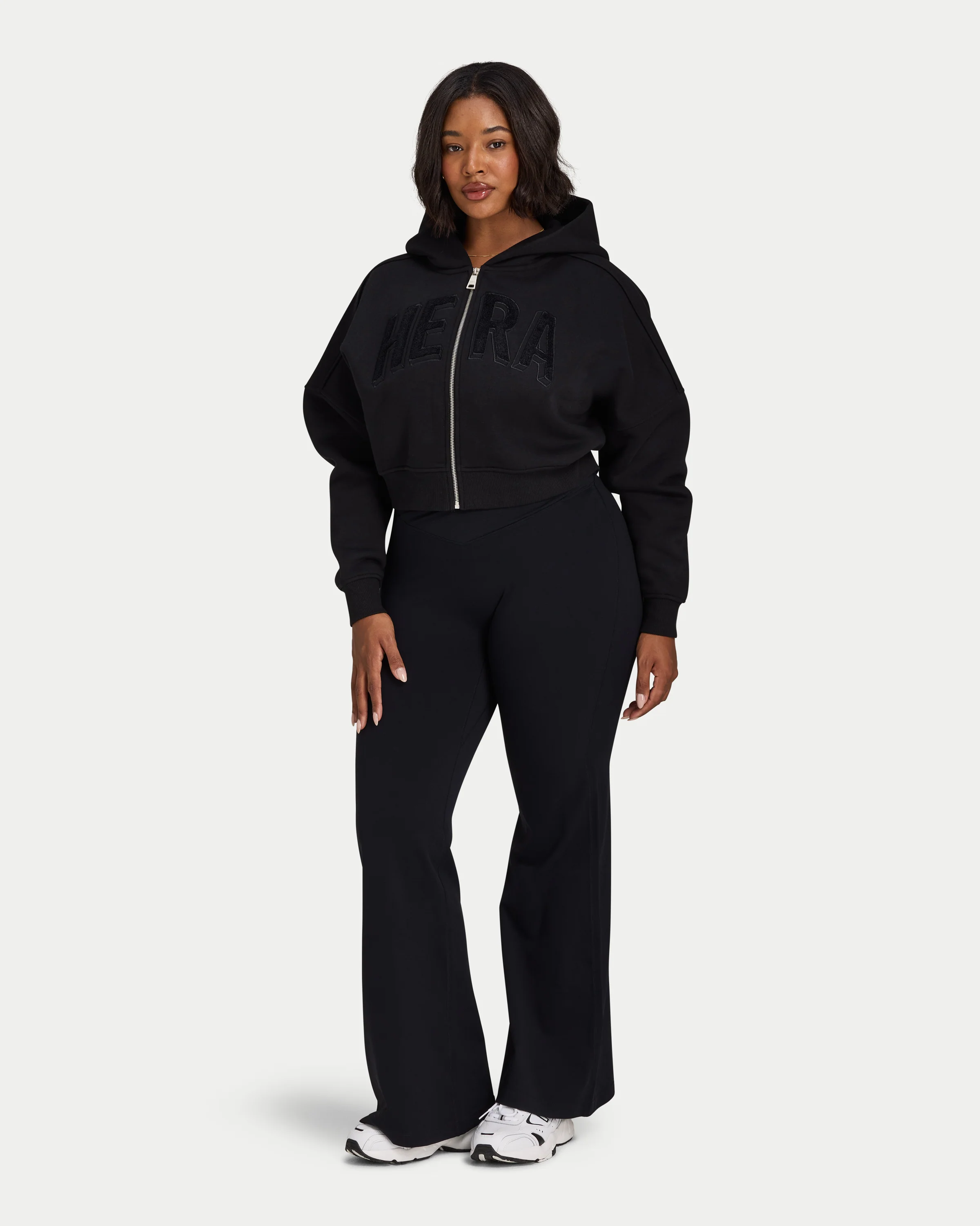 Womens 365 Cropped Zip Hoodie - Image 6
