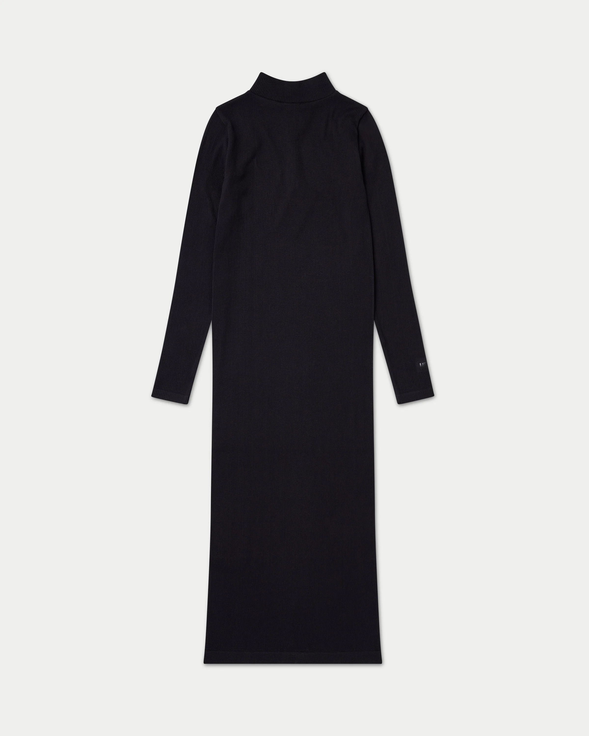 Womens Ribbed Base Long Sleeve Midi Dress - Image 8