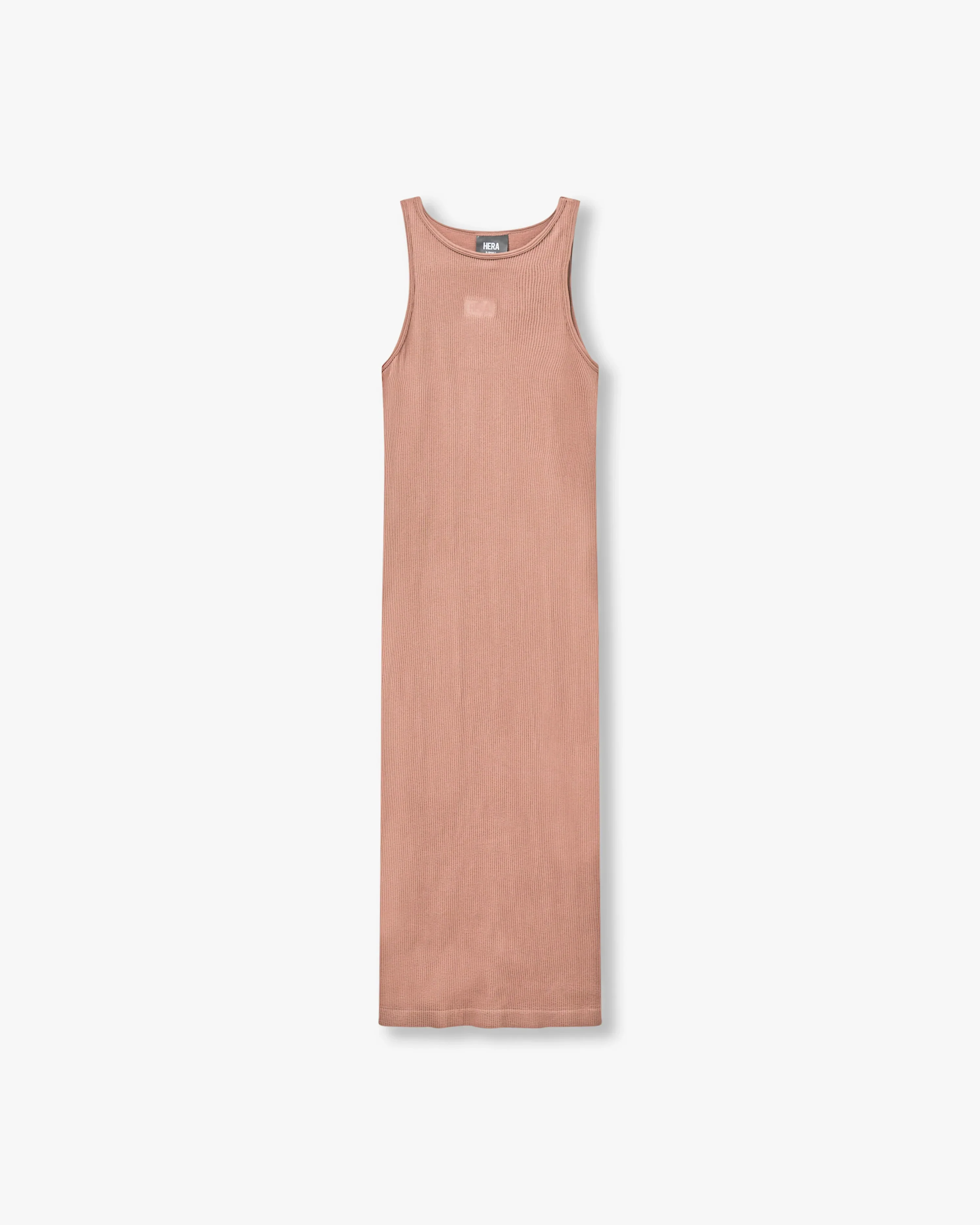 Womens Ribbed Base Racer Midi Dress - Image 5