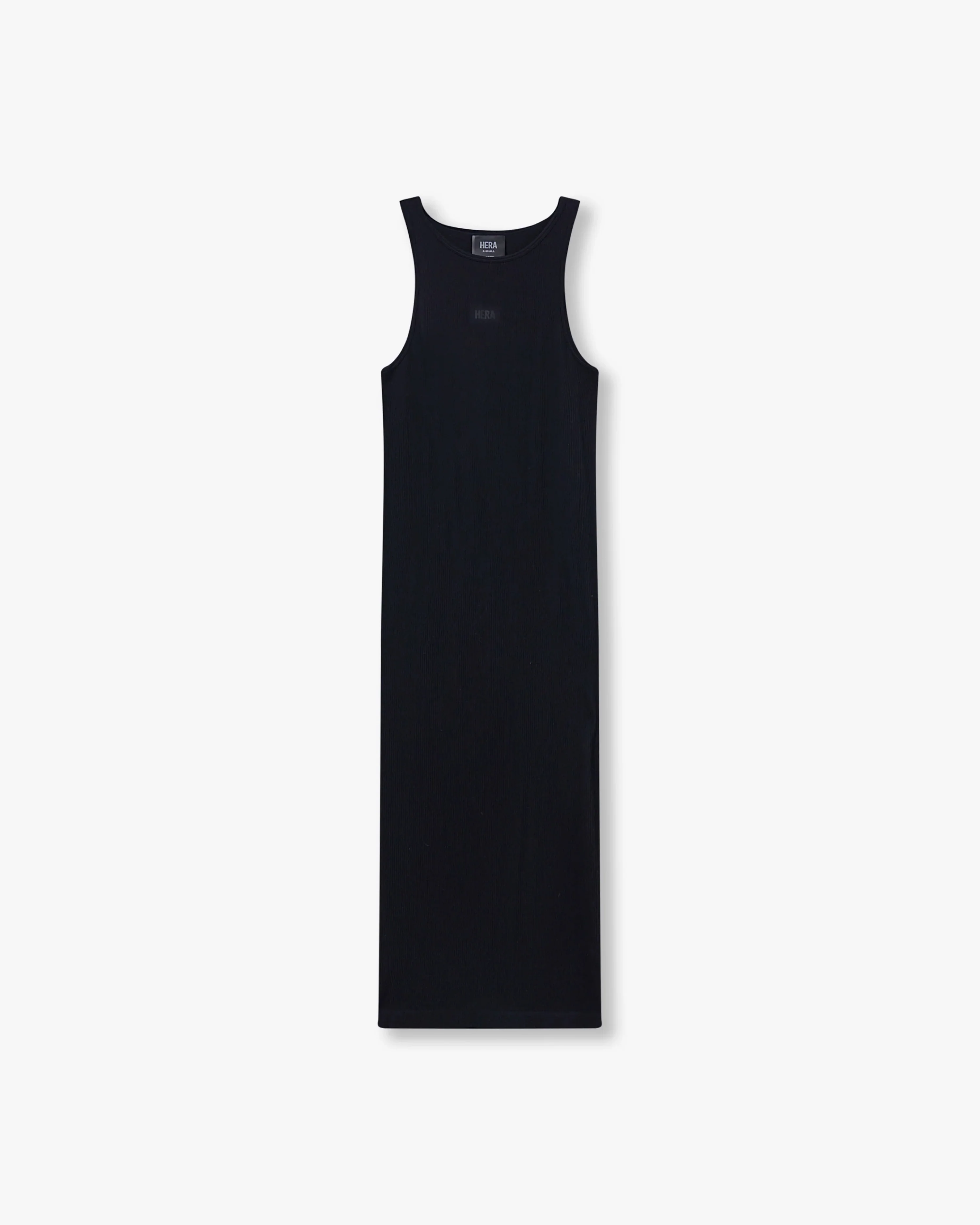 Womens Ribbed Base Racer Midi Dress - Image 7
