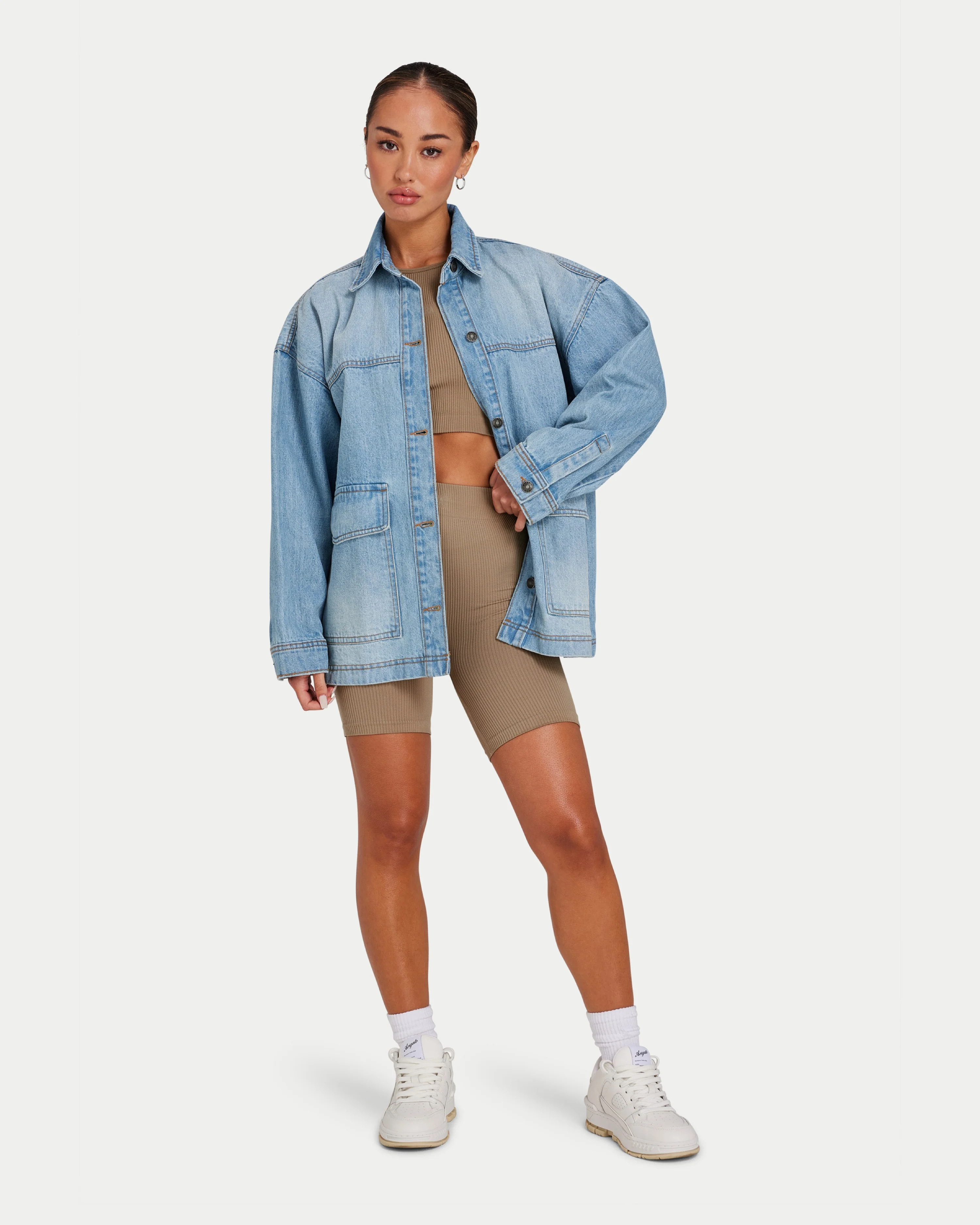 Womens Ribbed Base Short - Image 6