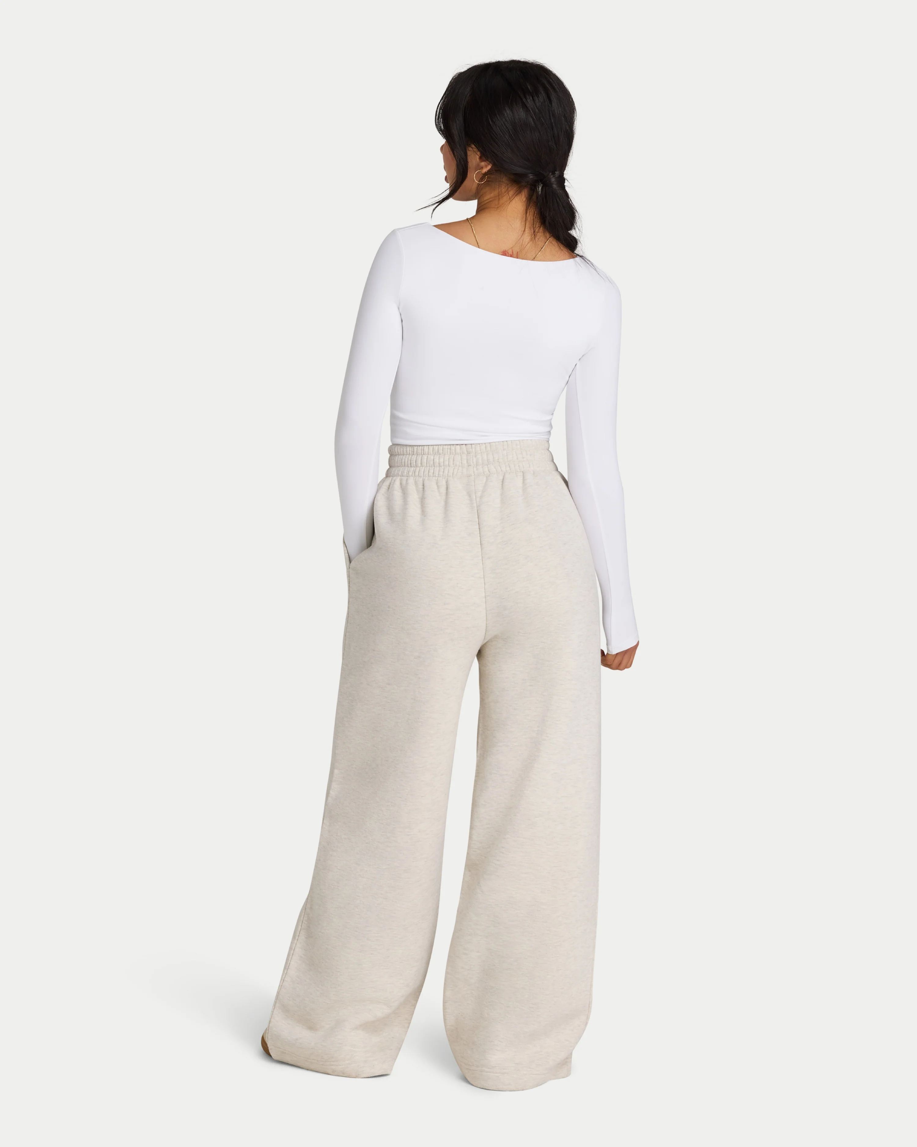 Womens Collective Wide Leg Sweatpant - Image 4
