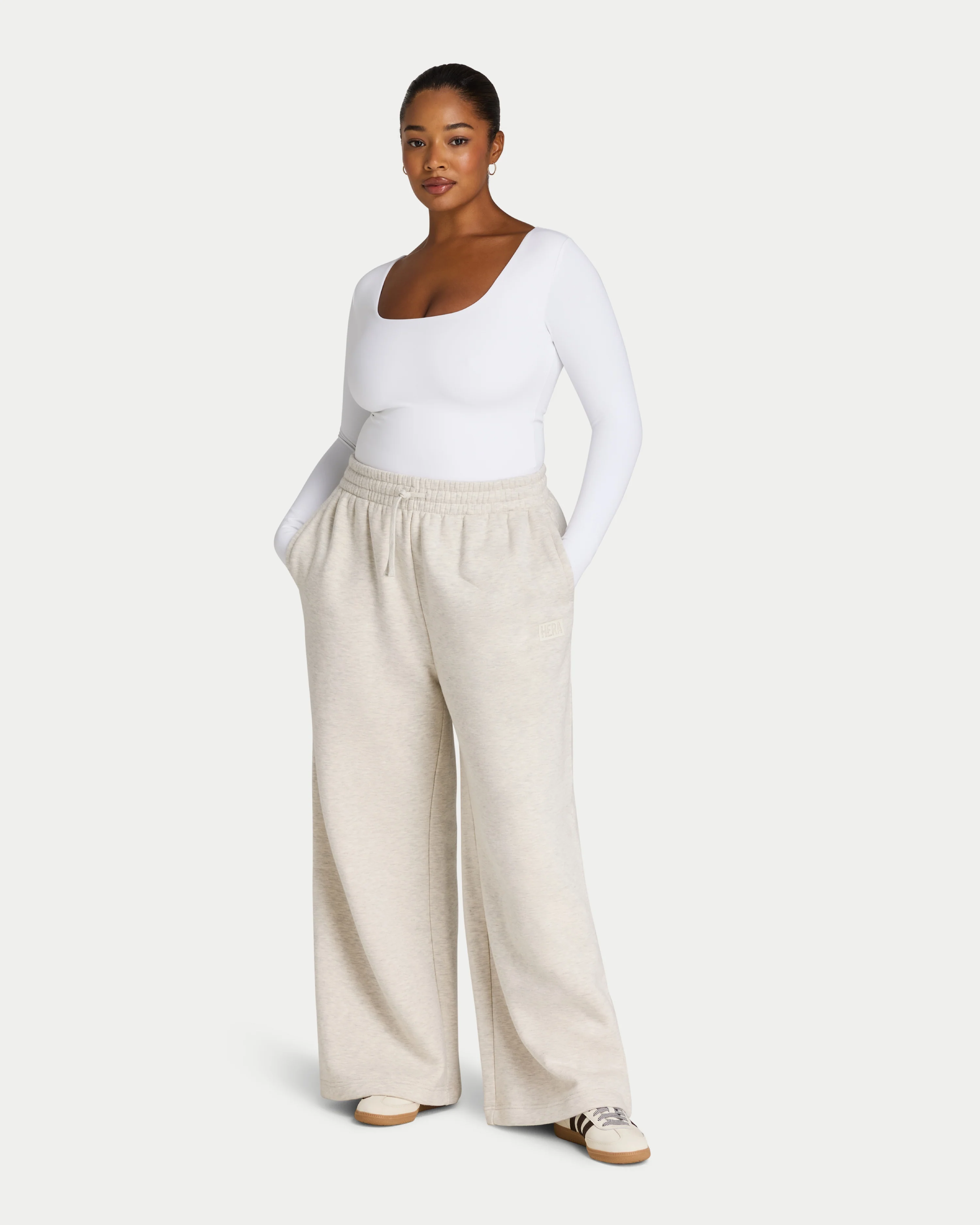 Womens Collective Wide Leg Sweatpant - Image 5