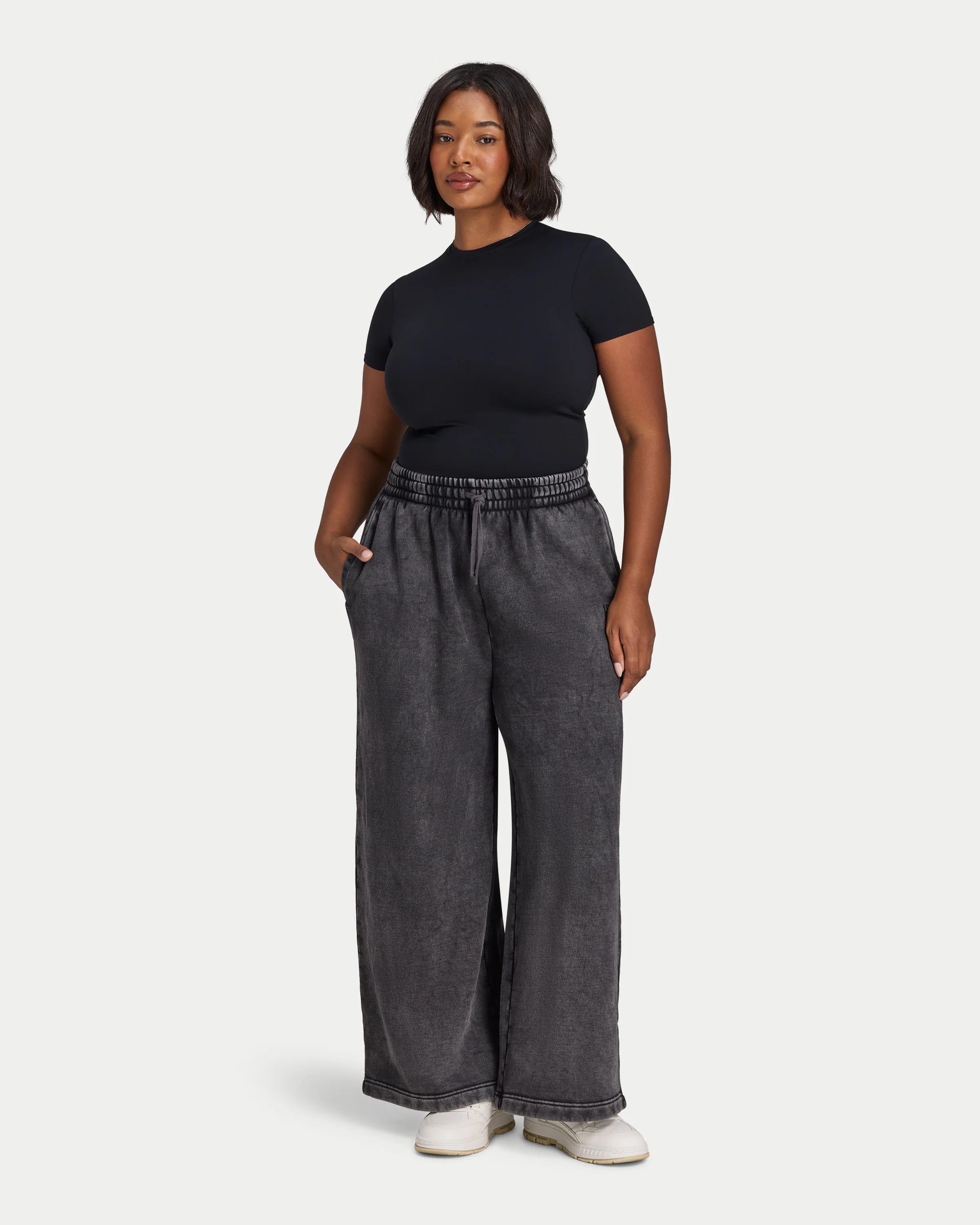 Womens Collective Wide Leg Sweatpant - Image 6