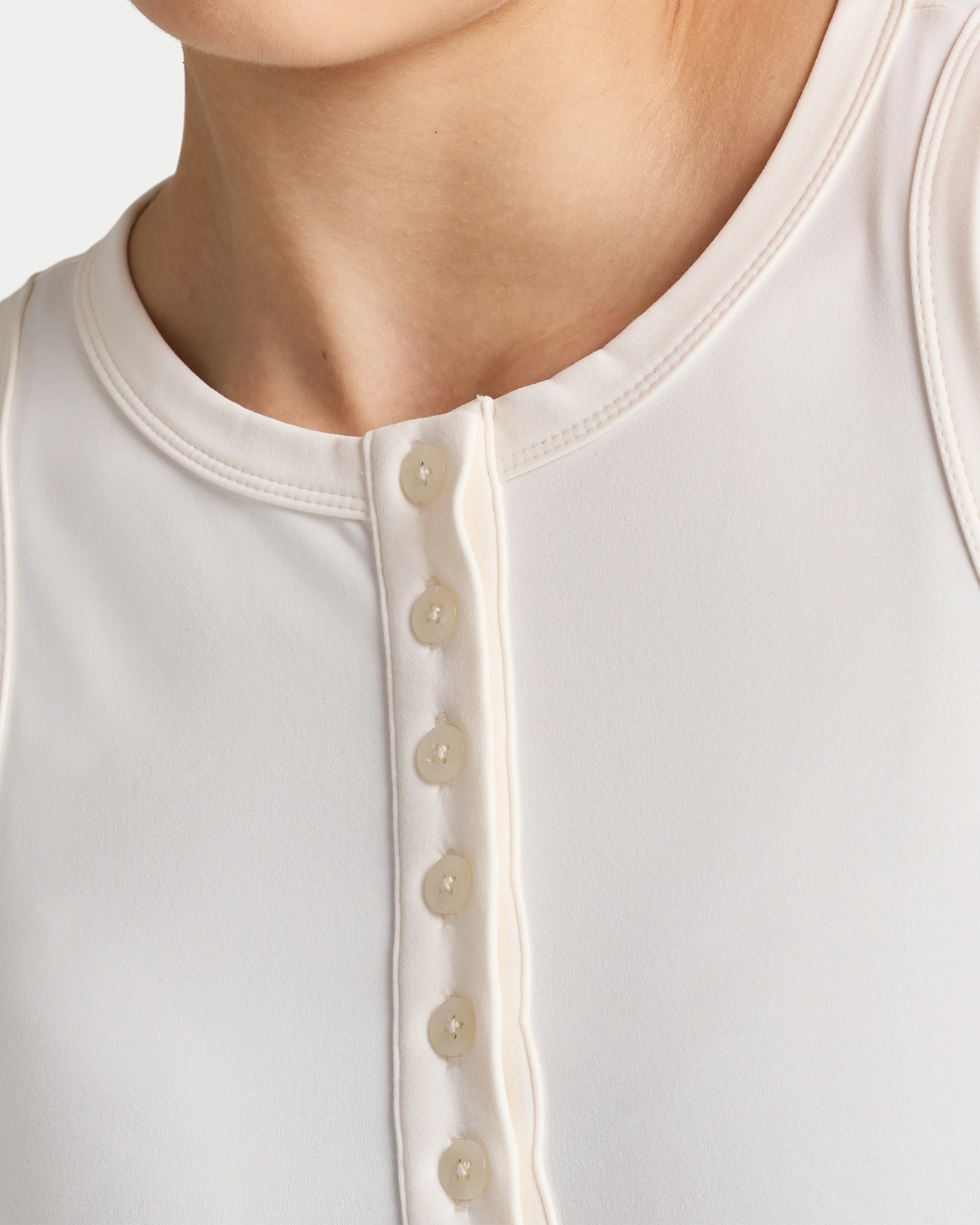 Womens Essentials Button Top - Image 7