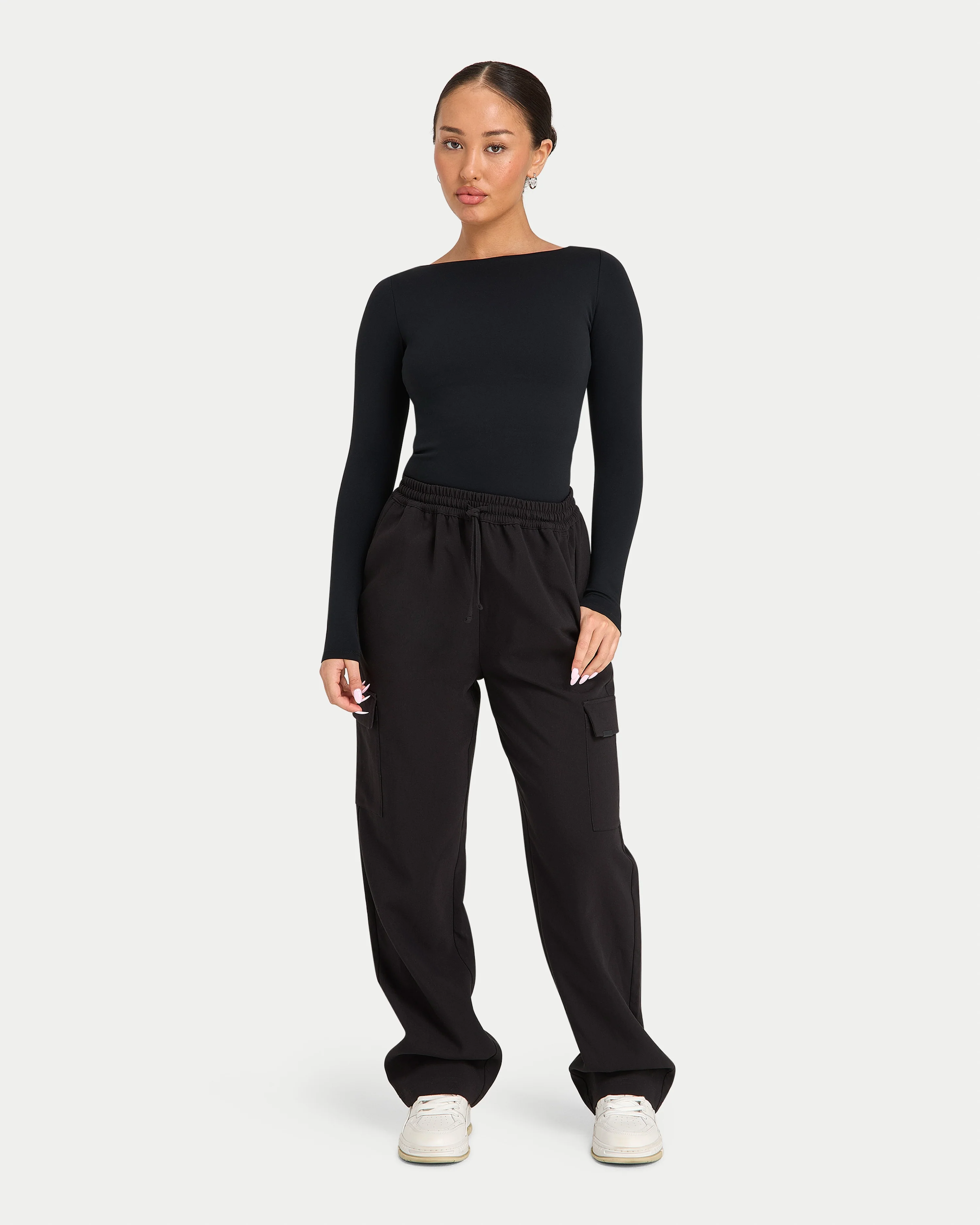 Womens Essential Dual Wear Long Sleeve Top - Image 5
