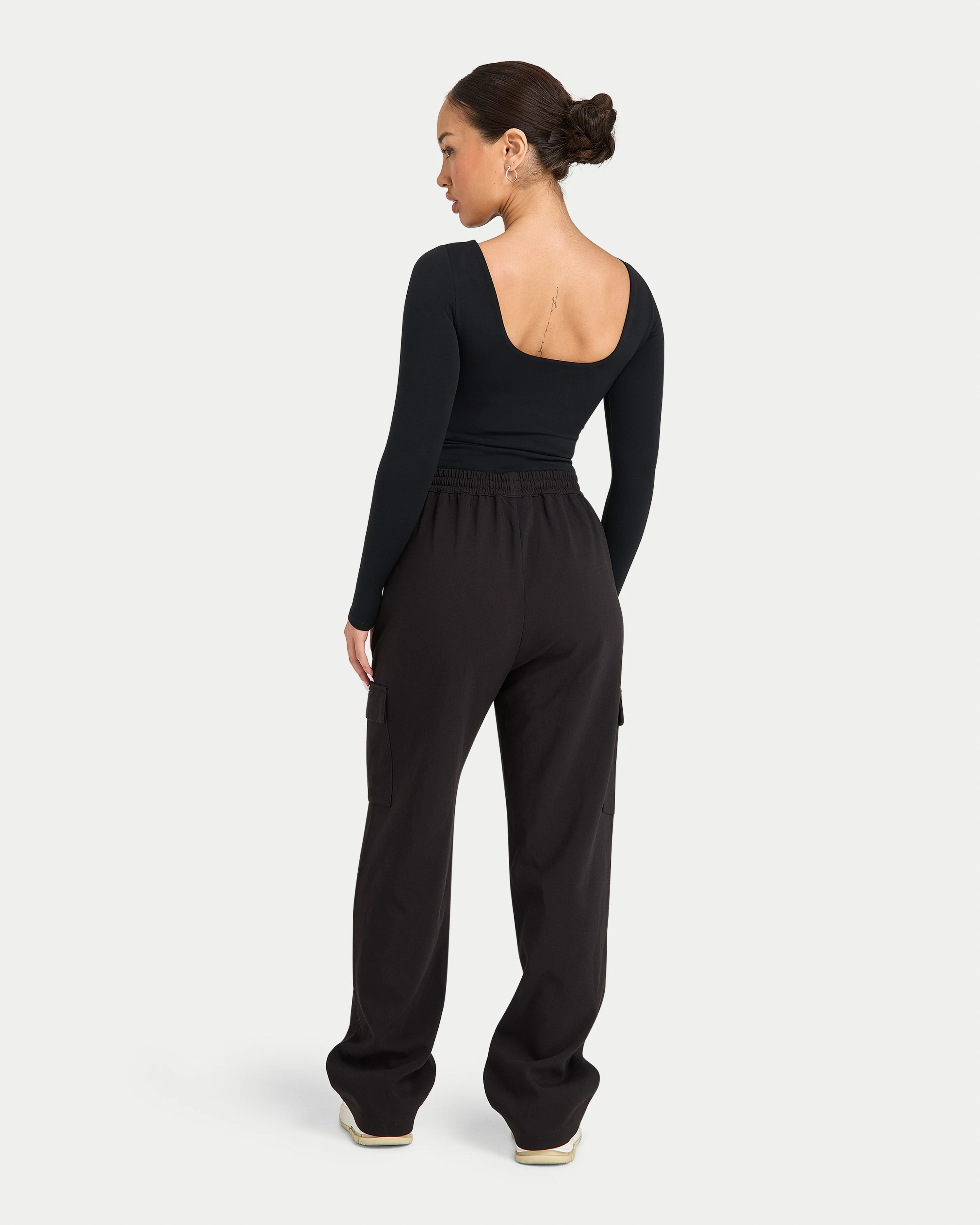 Womens Essential Dual Wear Long Sleeve Top - Image 6