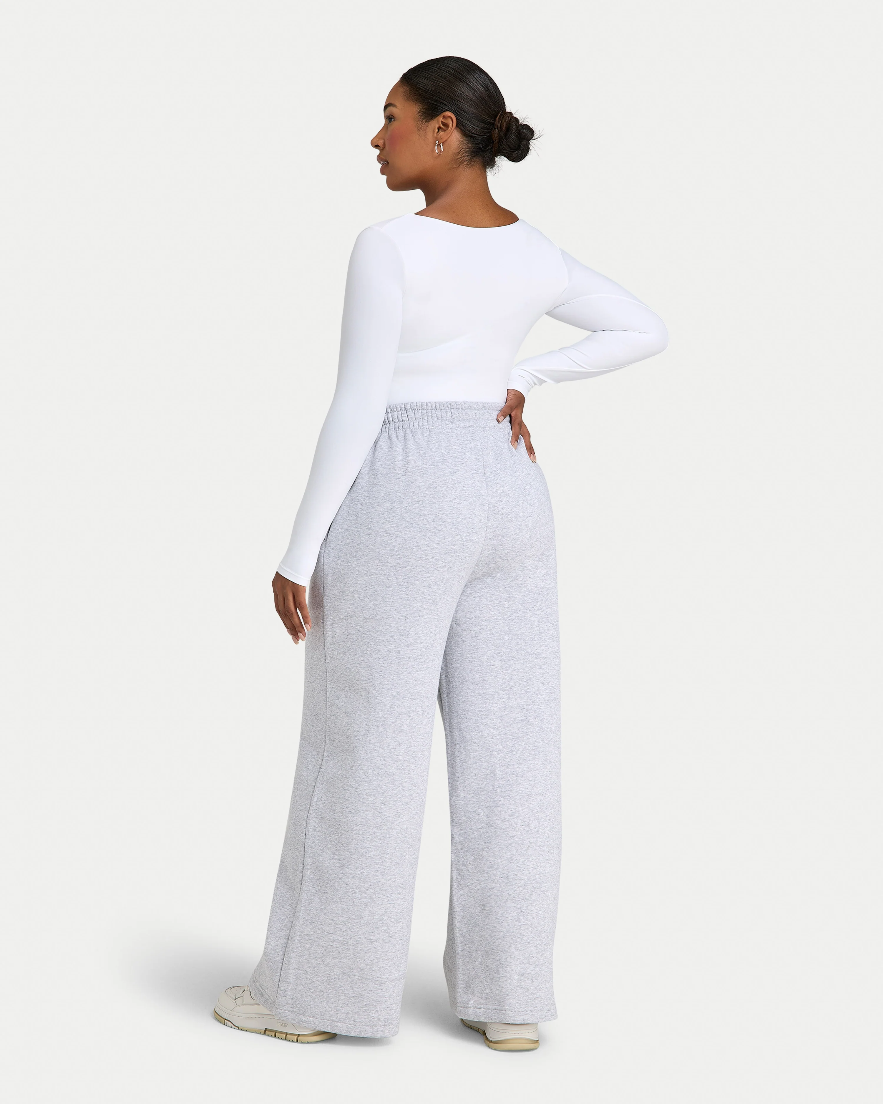 Womens Essential Dual Wear Long Sleeve Top - Image 7