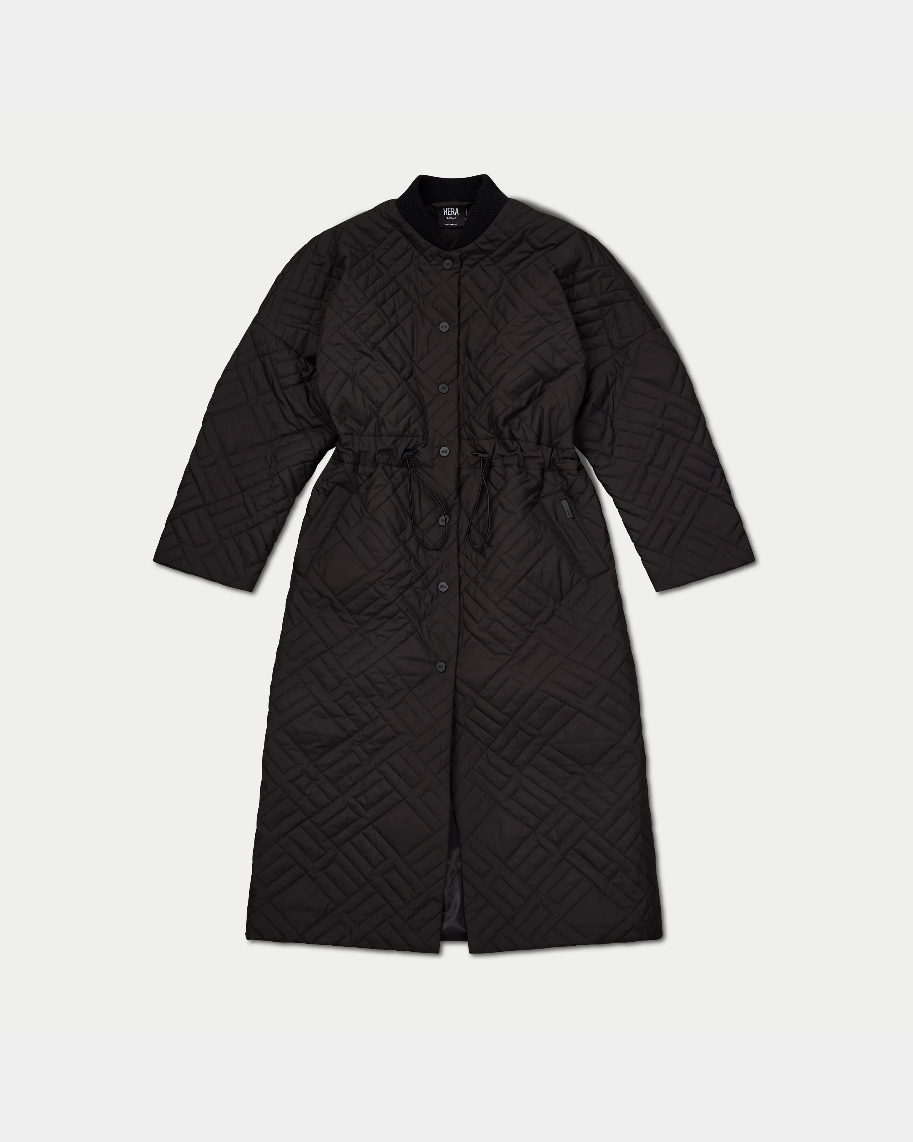 Womens Longline Puffer Jacket - Image 8