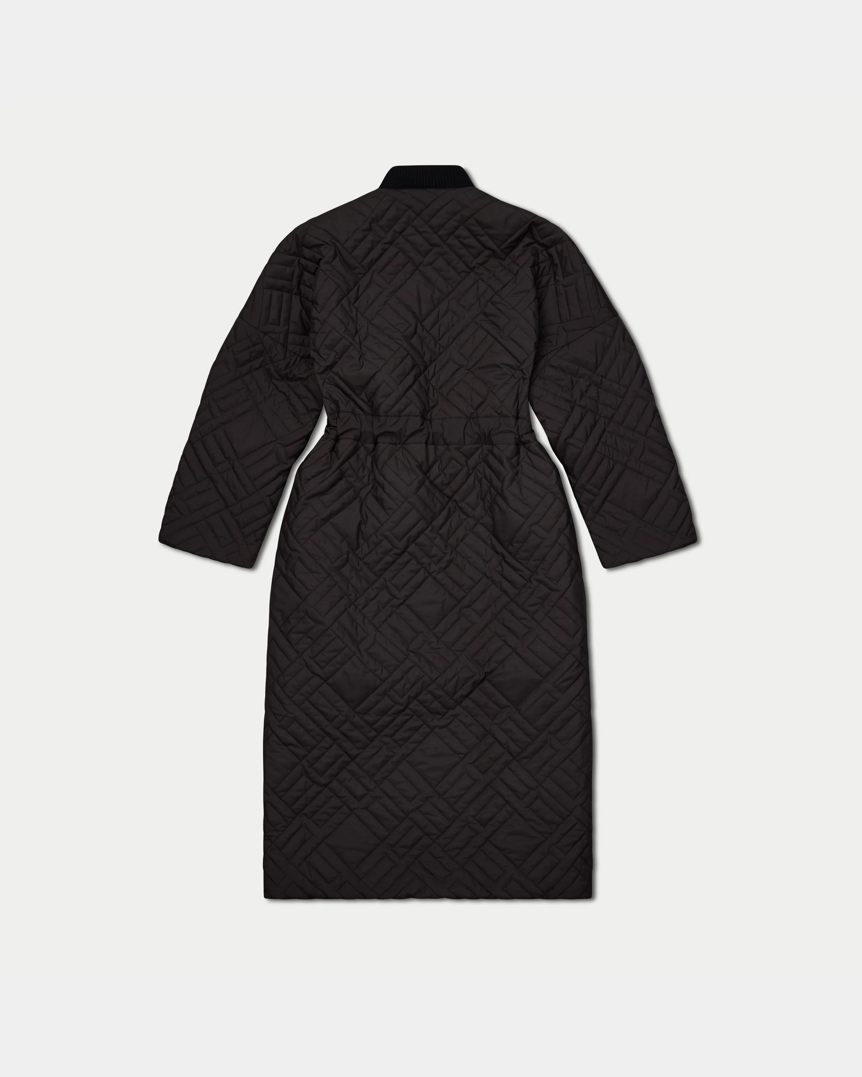 Womens Longline Puffer Jacket - Image 9