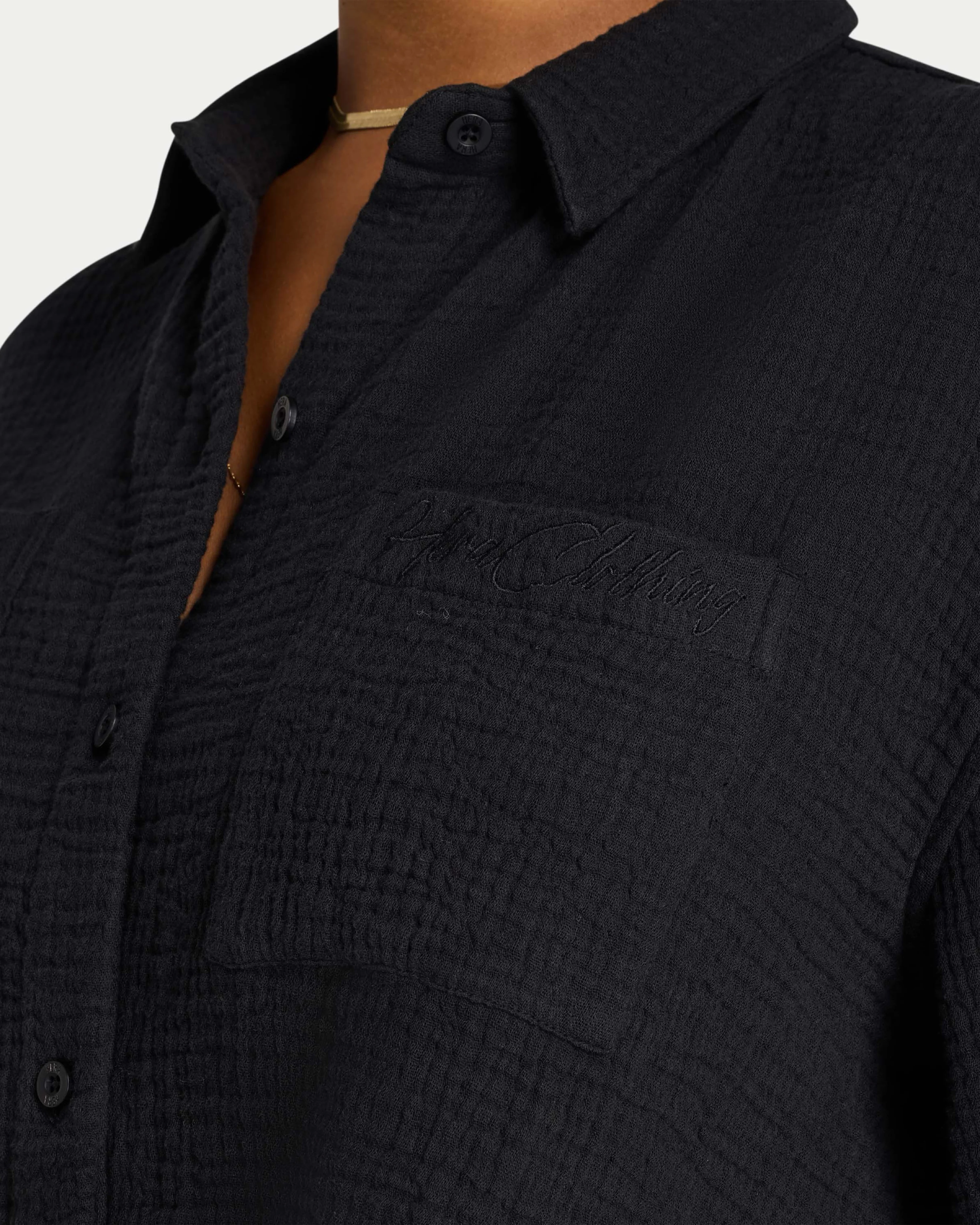 Womens Resort Cropped Shirt - Image 6