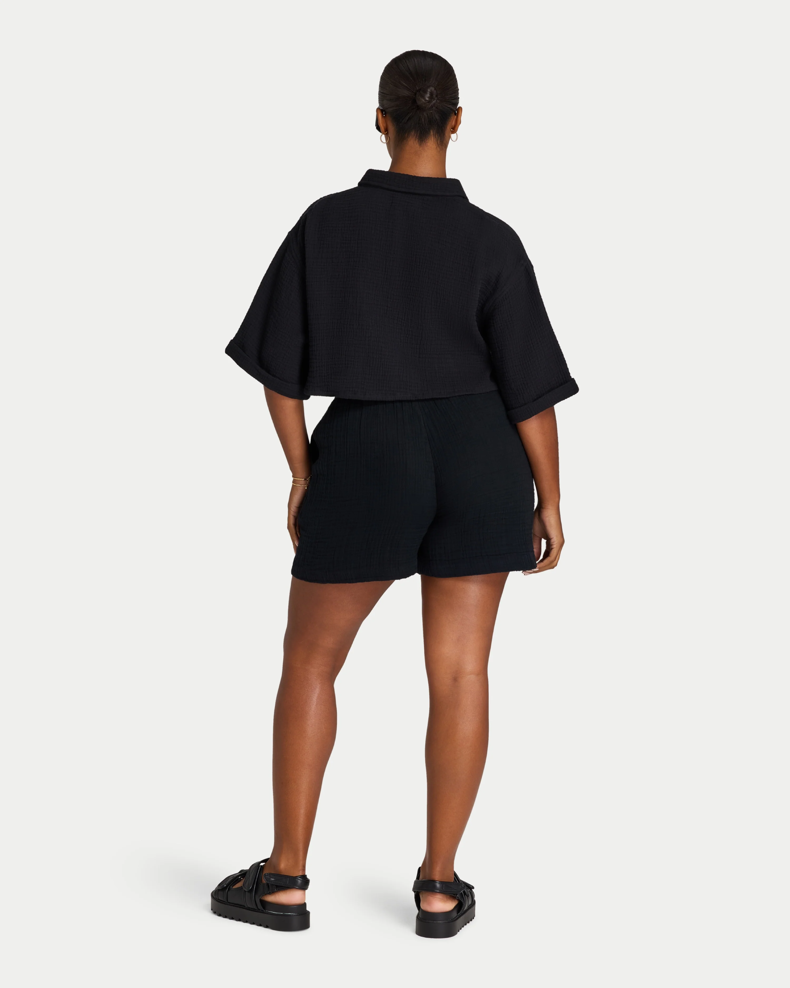 Womens Resort Cropped Shirt - Image 8