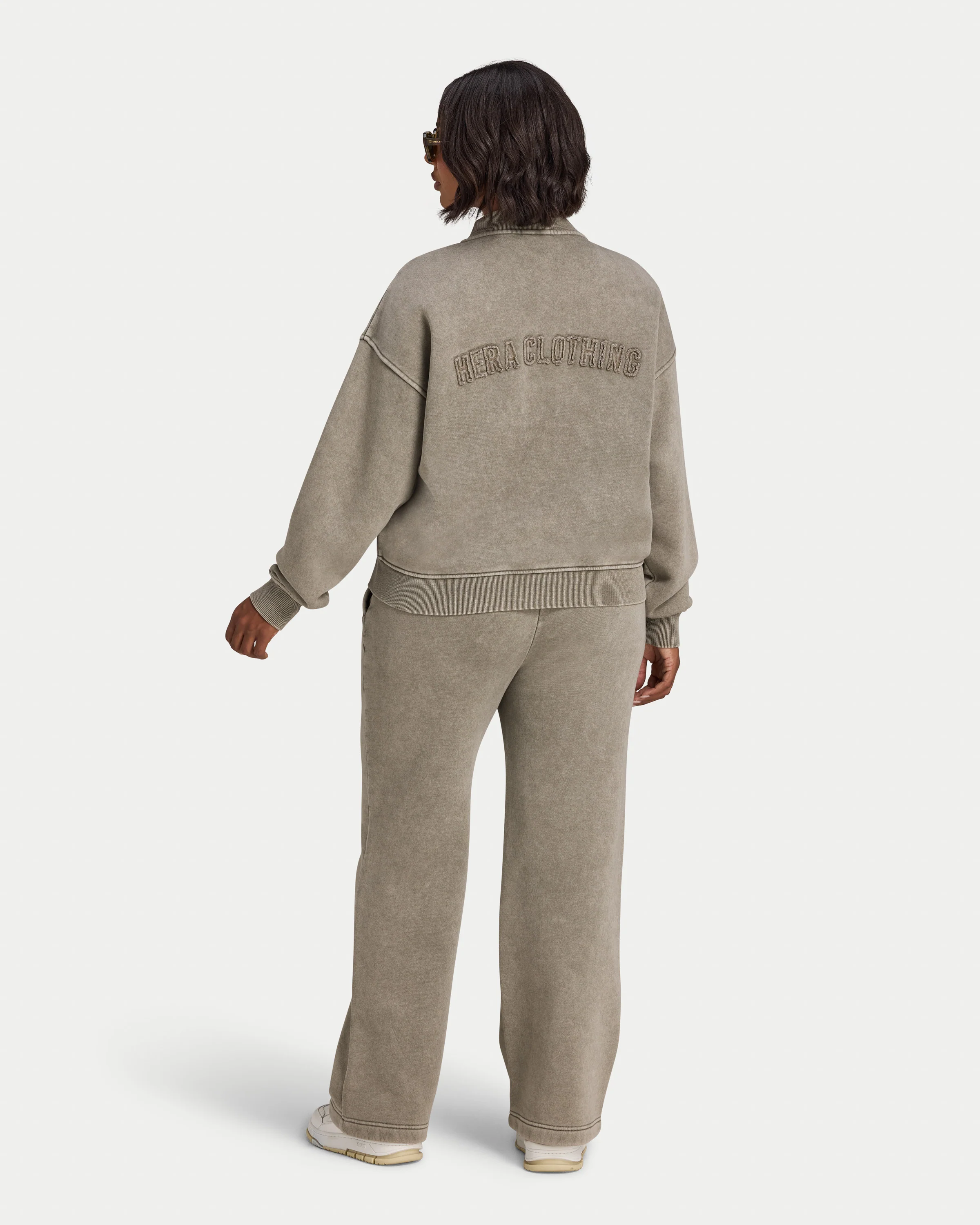Womens Signature Washed Bomber Jacket - Image 5