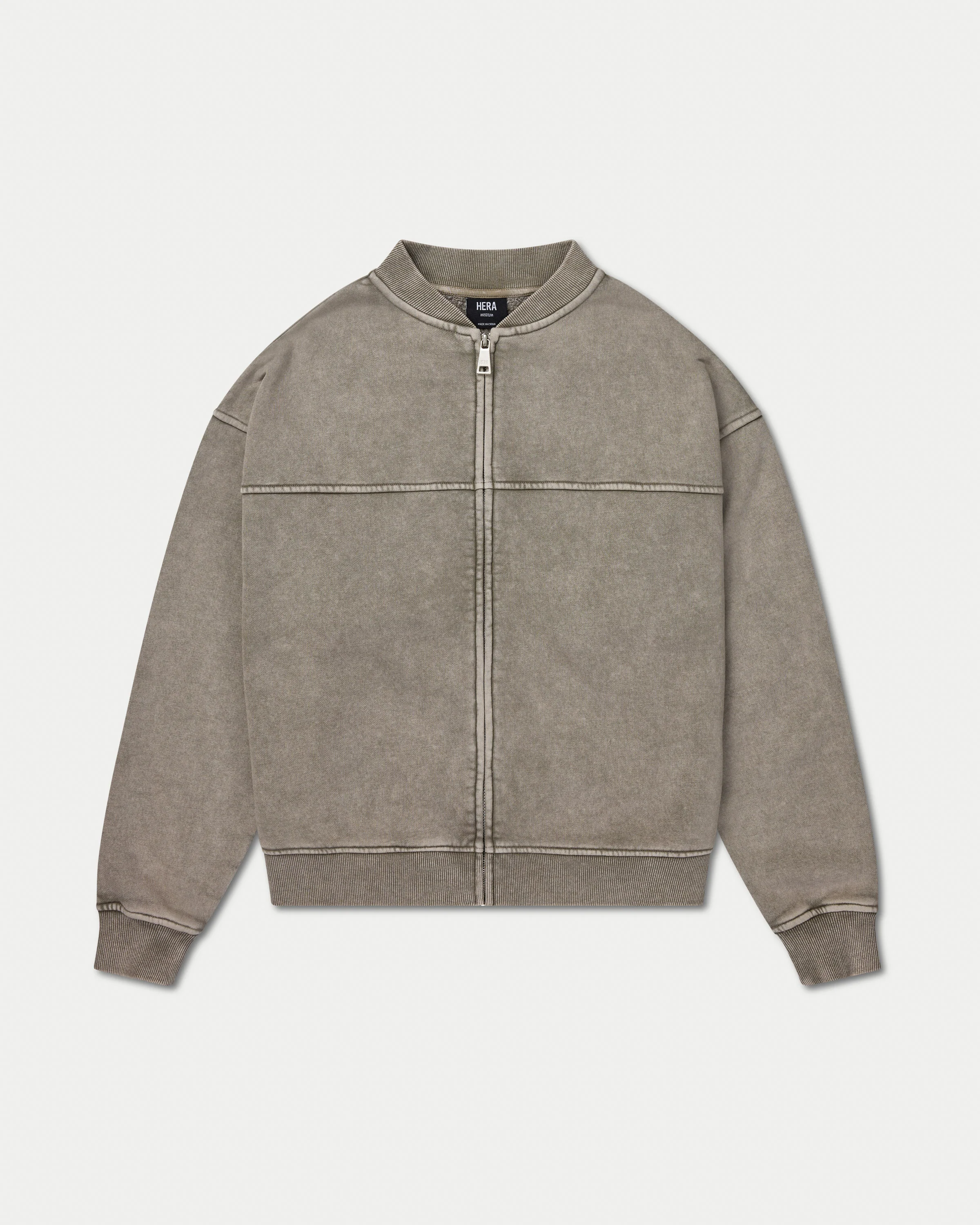 Womens Signature Washed Bomber Jacket - Image 9