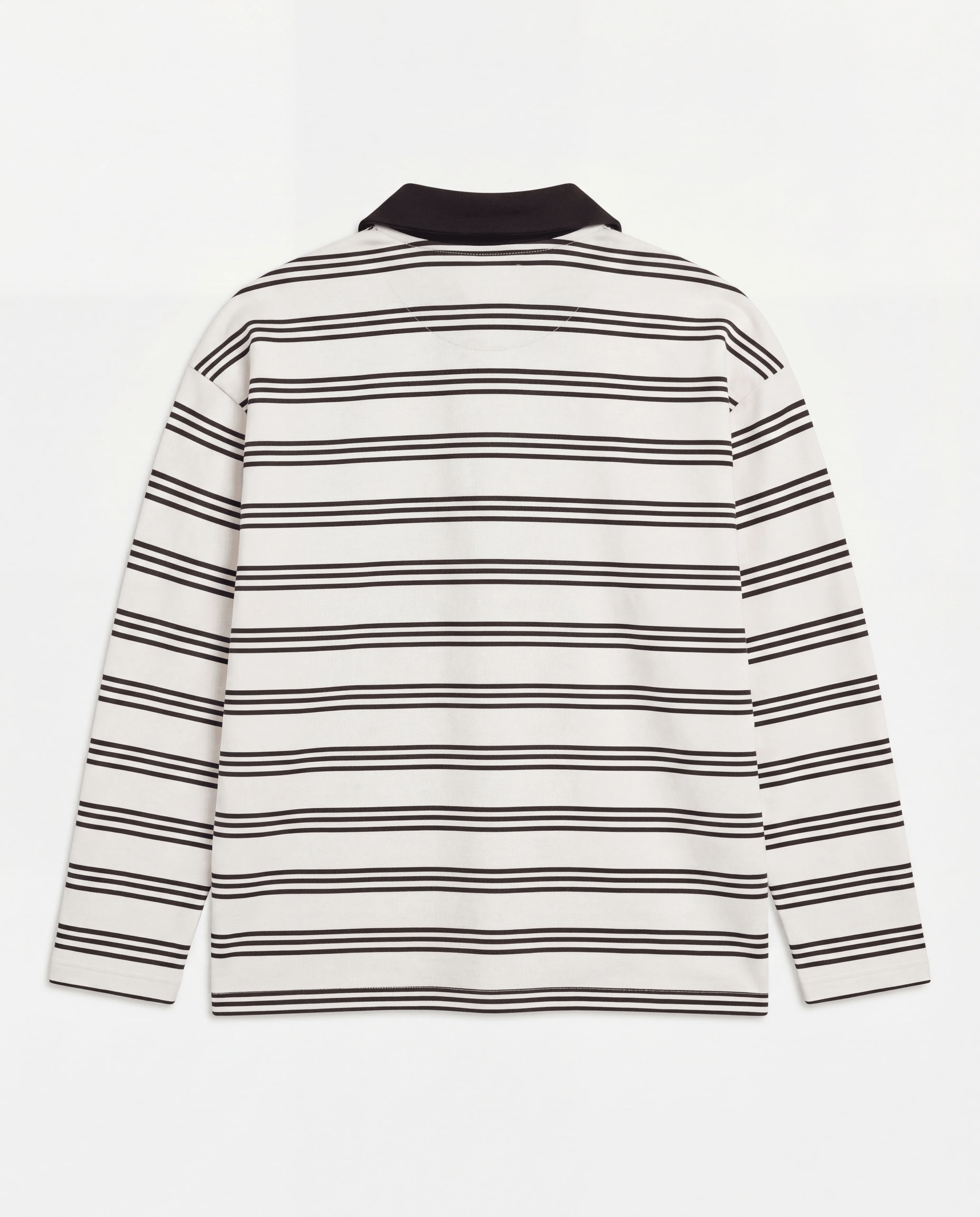 Womens Striped Rugby Polo Shirt - Image 10