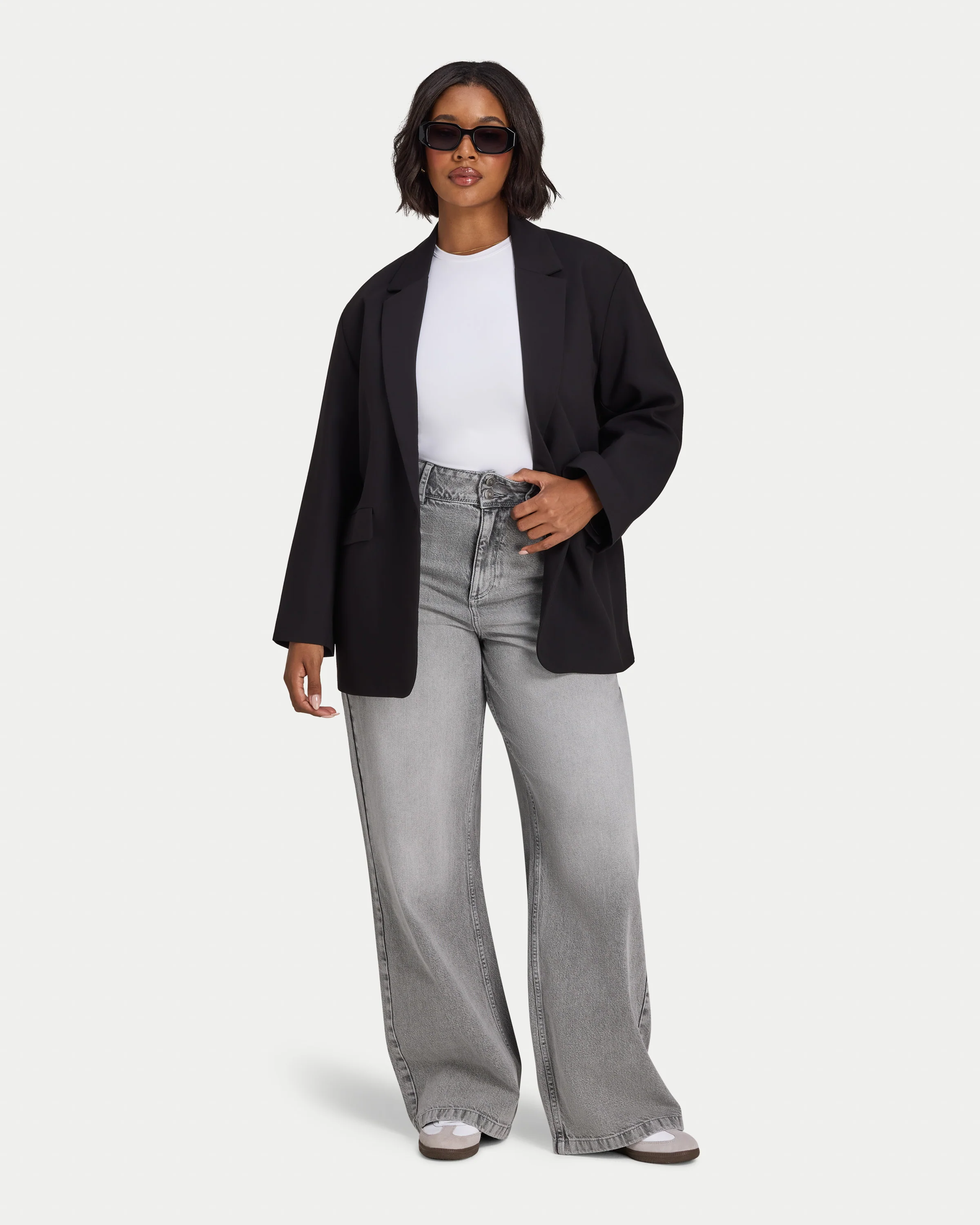 Womens Studio Oversized Blazer - Image 3