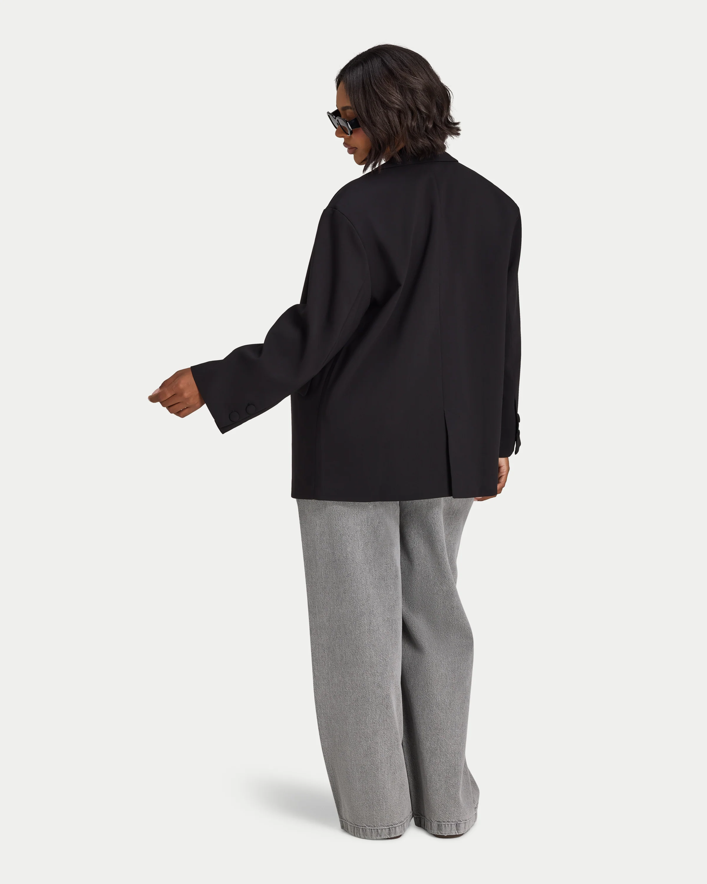 Womens Studio Oversized Blazer - Image 4