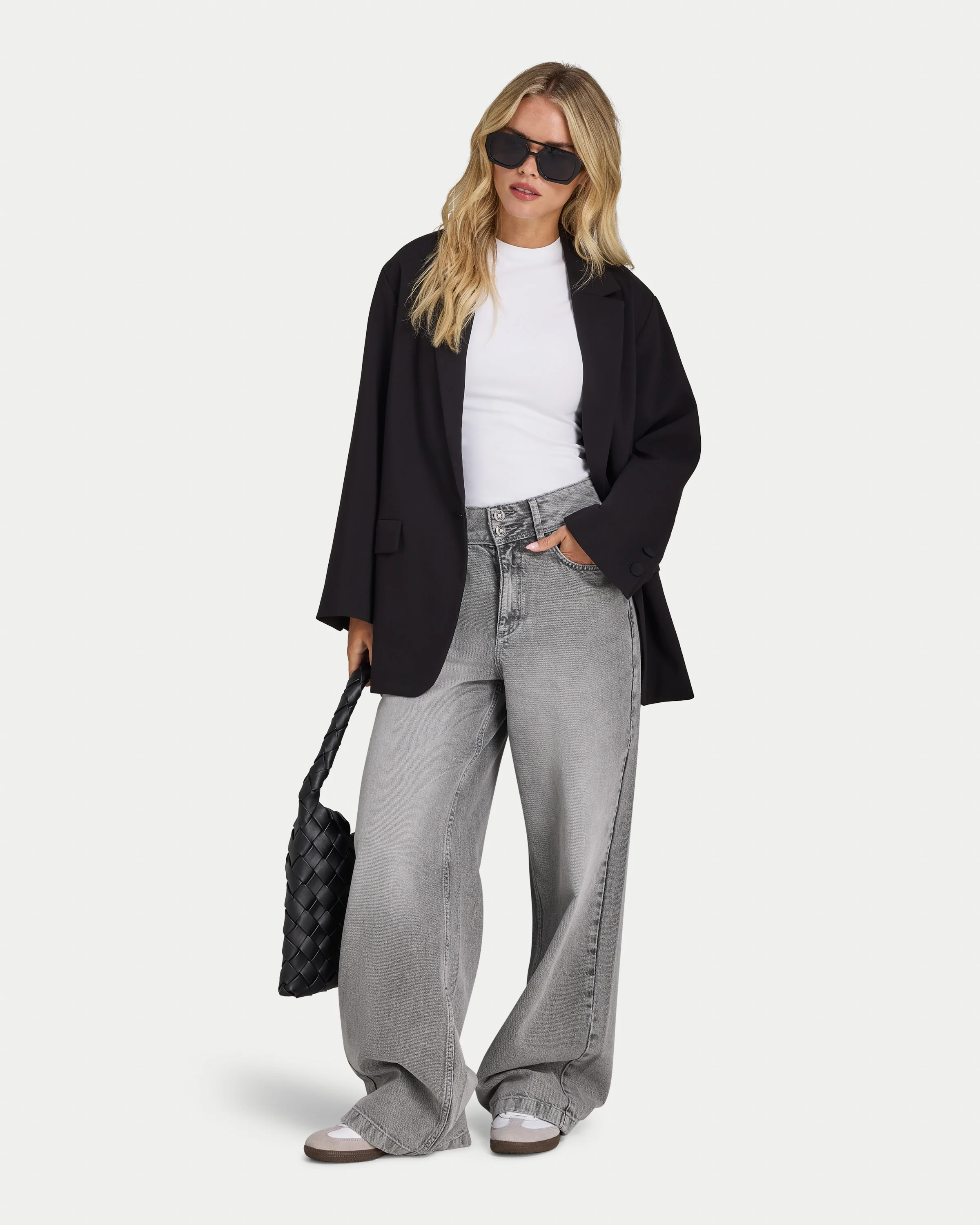 Womens Studio Oversized Blazer - Image 5