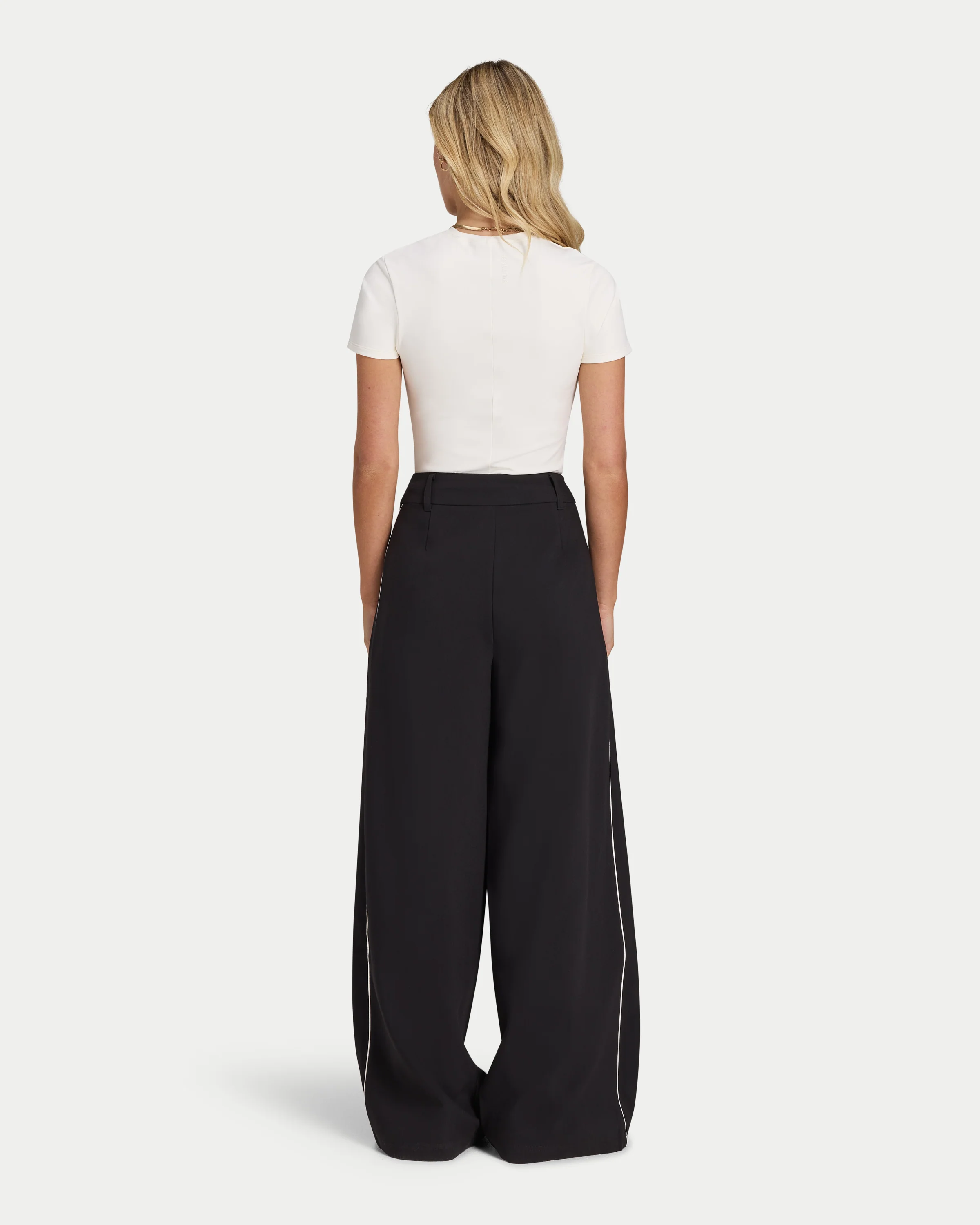 Womens Studio Wide Leg Trouser - Image 5