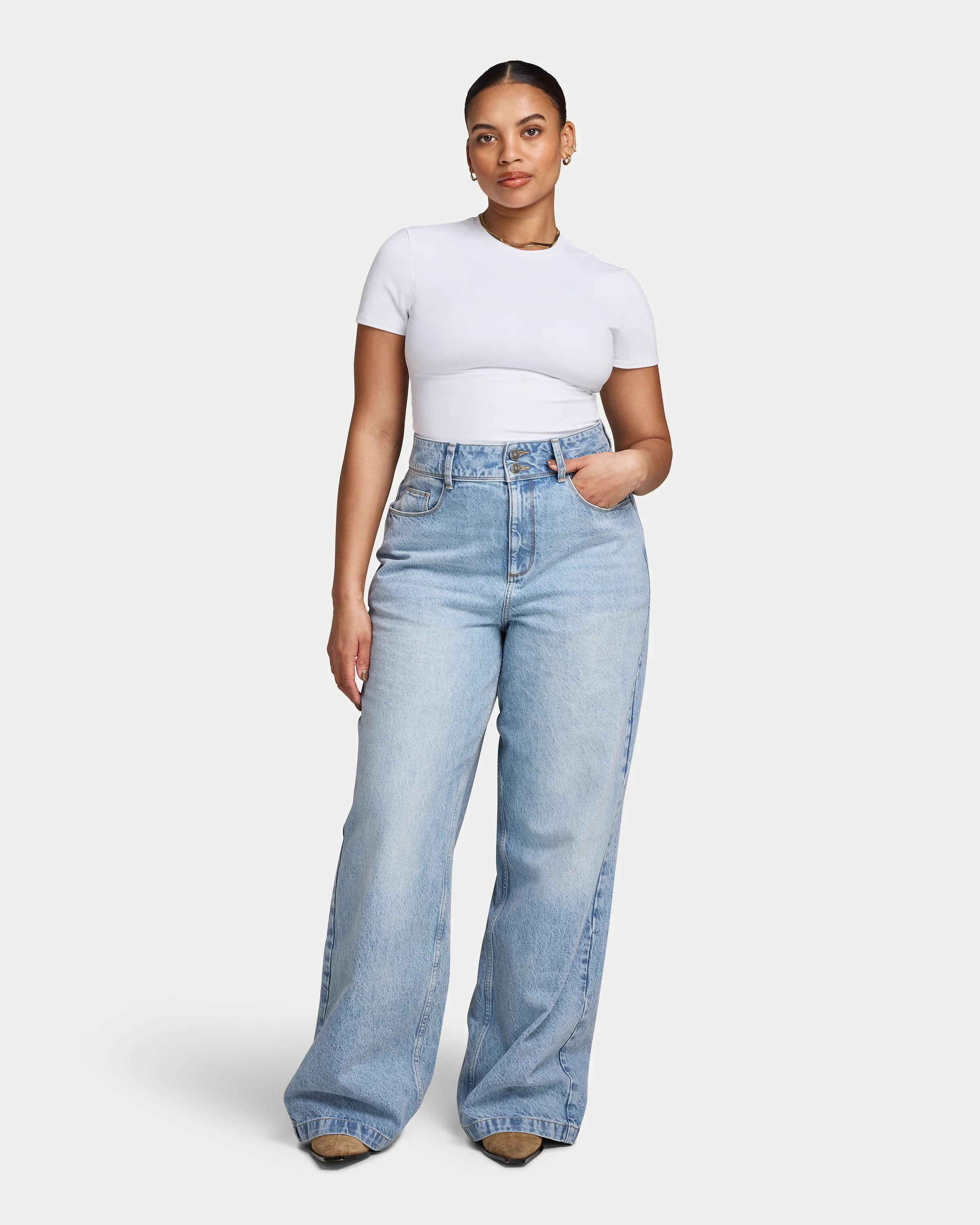 Womens Wide Leg Jean - Image 4