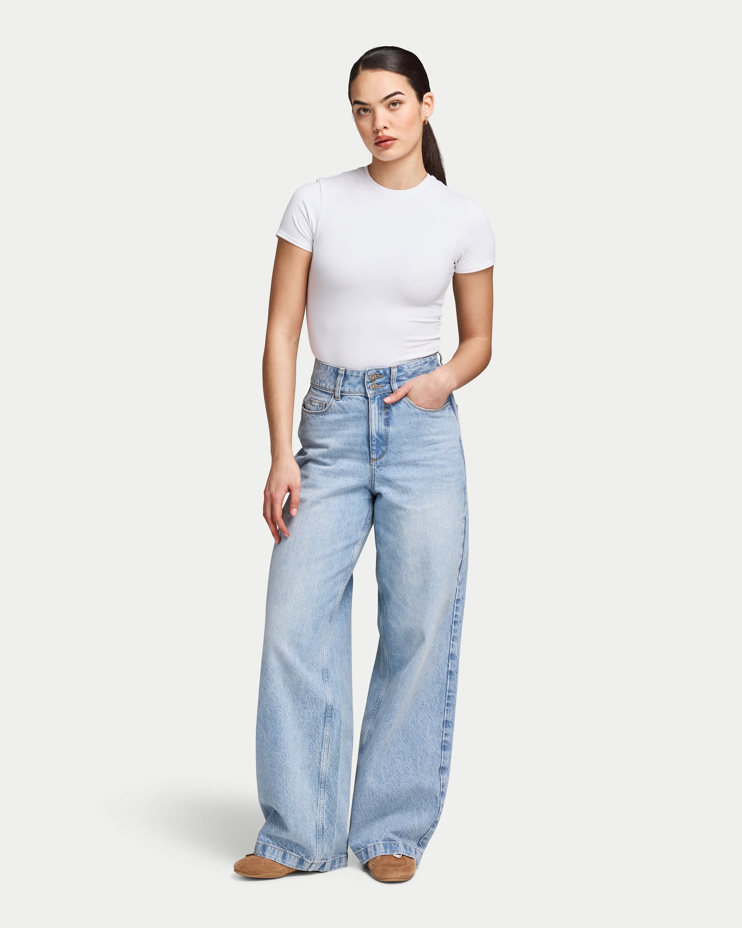 Womens Wide Leg Jean - Image 5